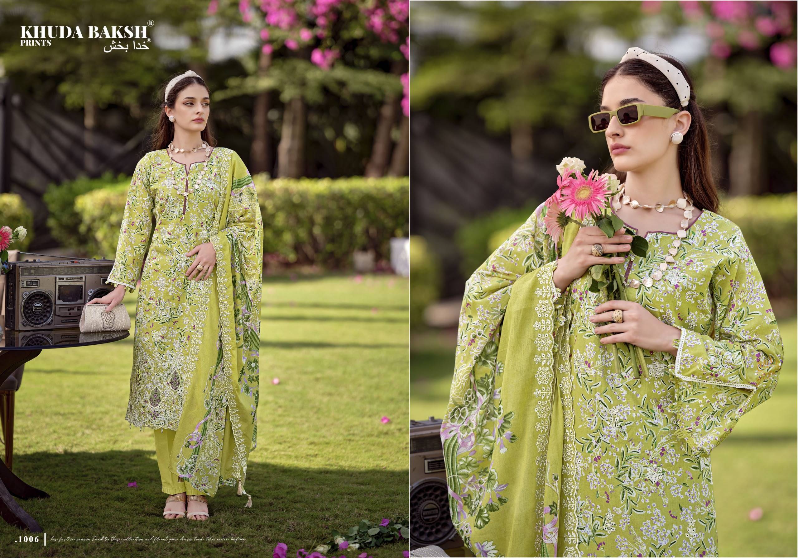 DASTAAN-E-JASHAN VOL 3 By KHUDHA BAKSH 1001 To 1008 Series Pakistani Suits casual Wear PURE LAWN Readymade Stitched Dresses At Wholesale